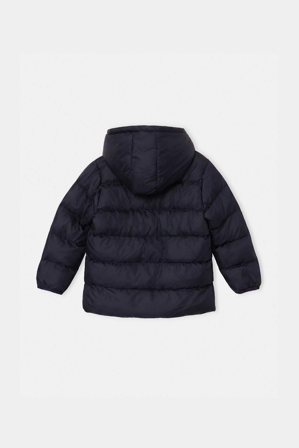 Girls' Navy Hooded Padded Coat