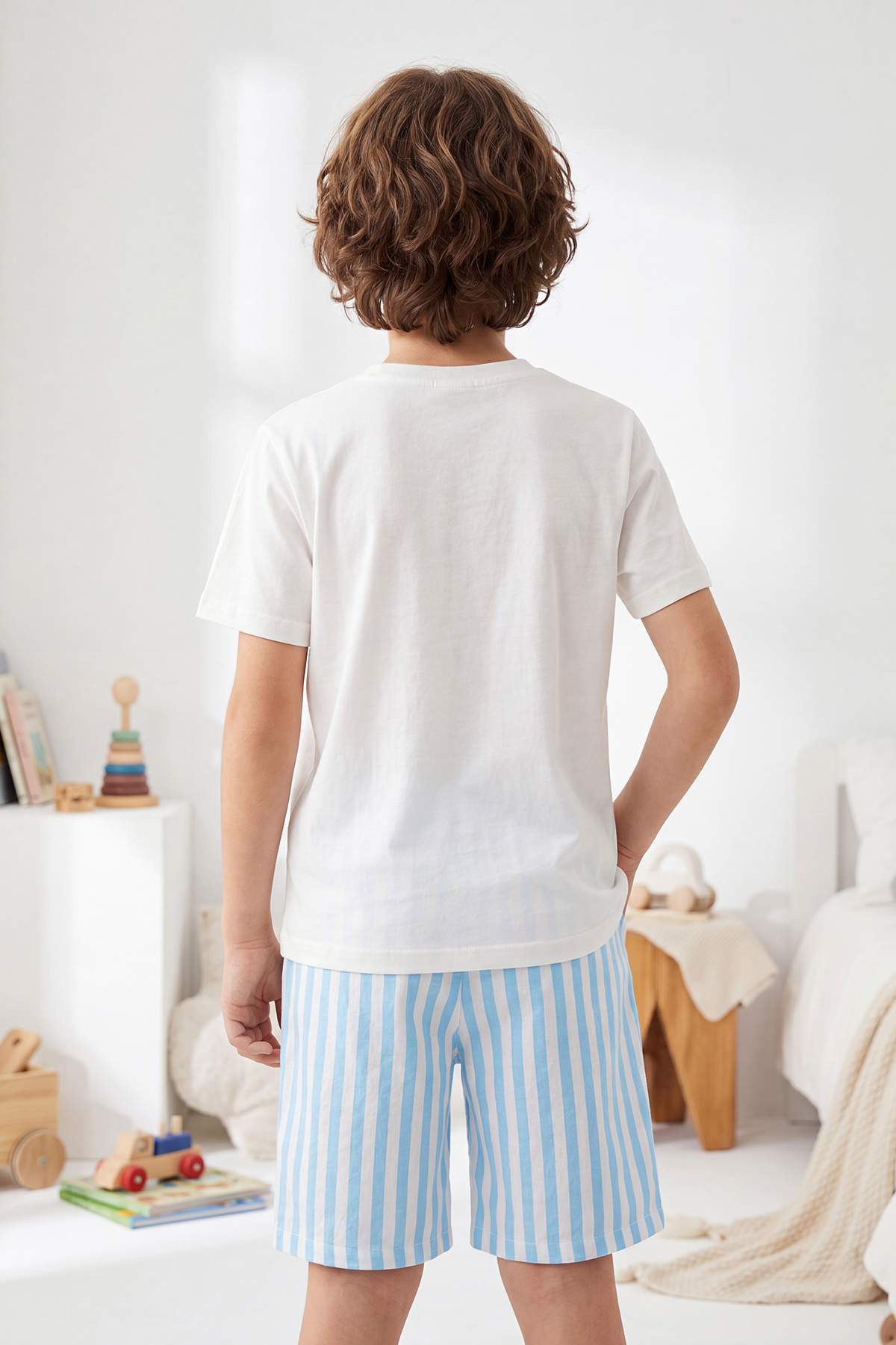Boys' Beige Pyjama Set