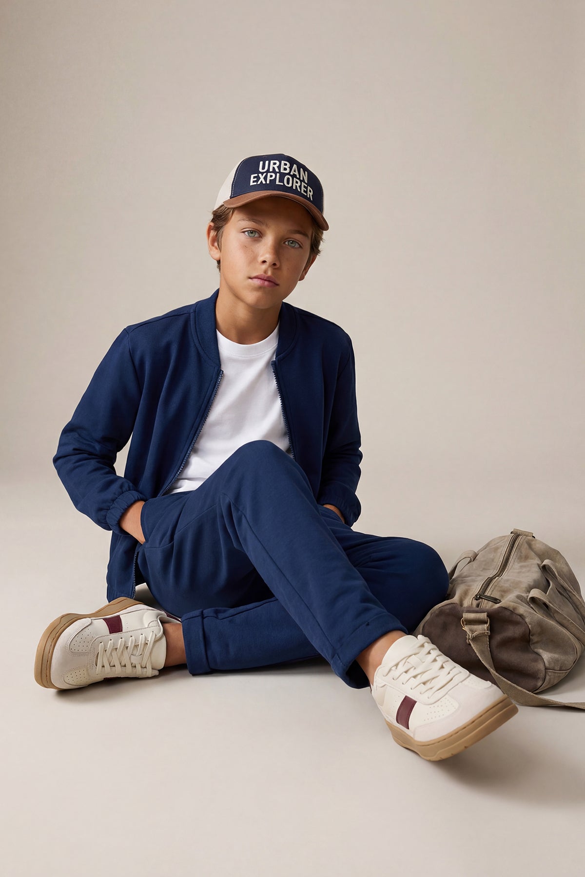 Boys' Indigo Jacket, T-Shirt & Trousers 3-Piece Set
