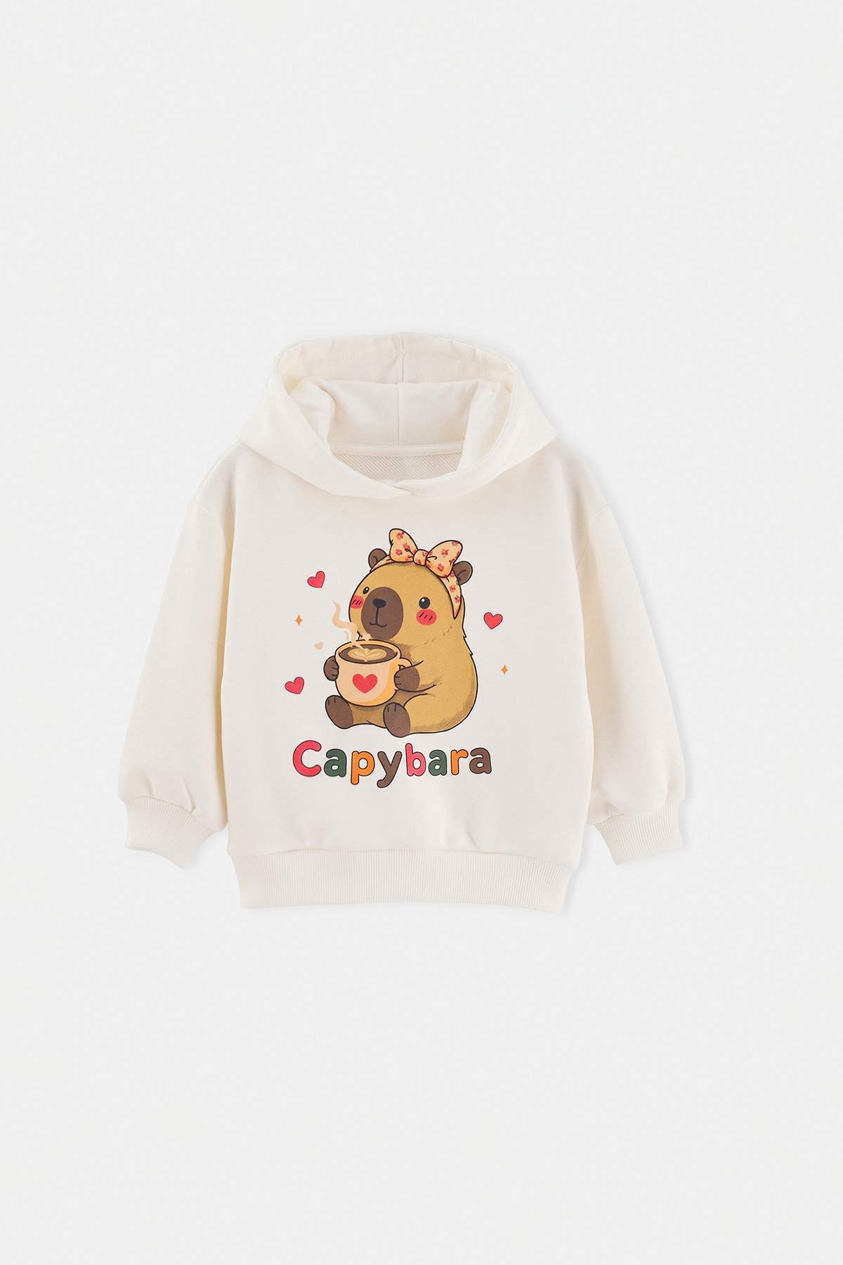 Girls' Ecru Capybara Sweatshirt