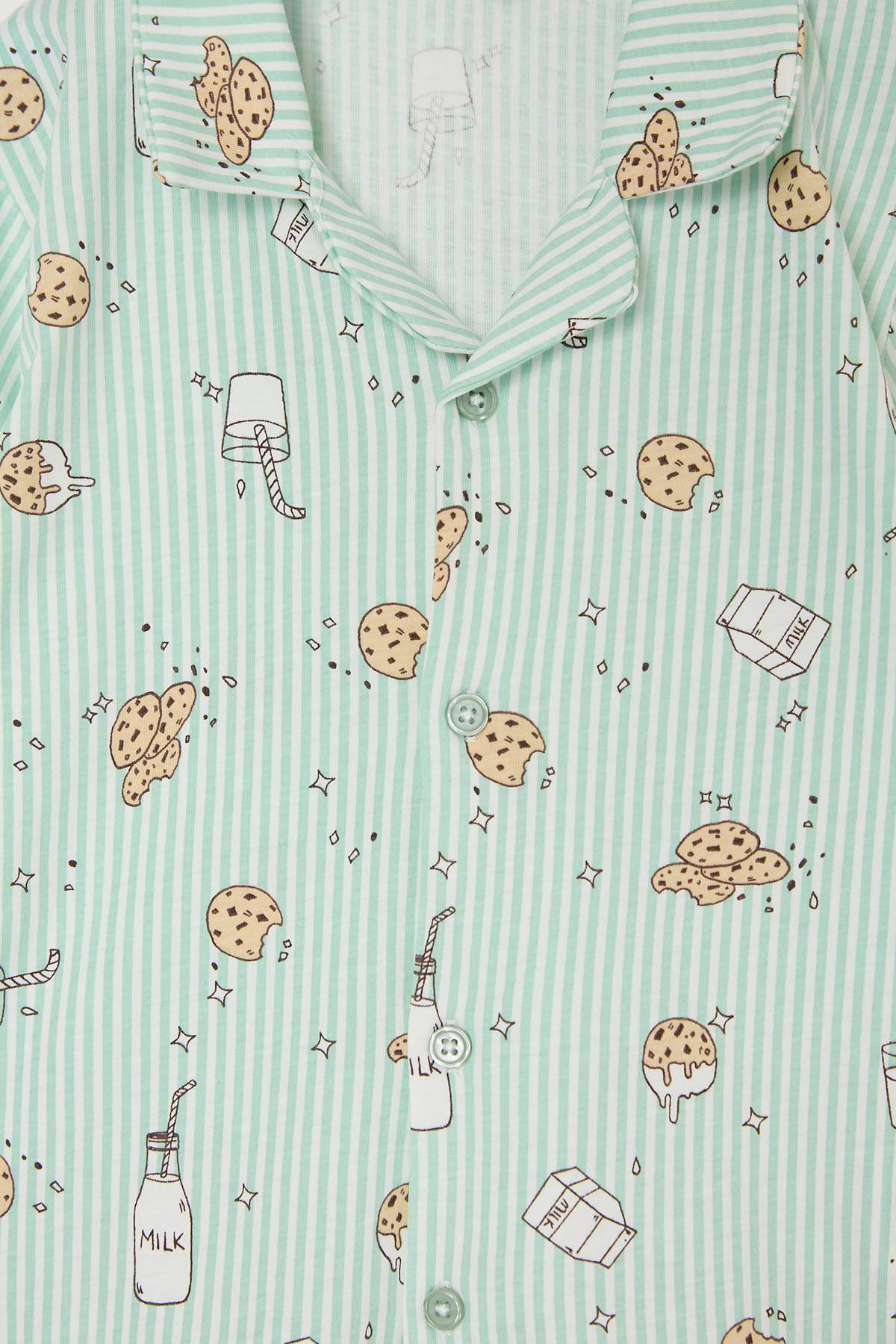 Kids' Green Cotton Pyjama Set