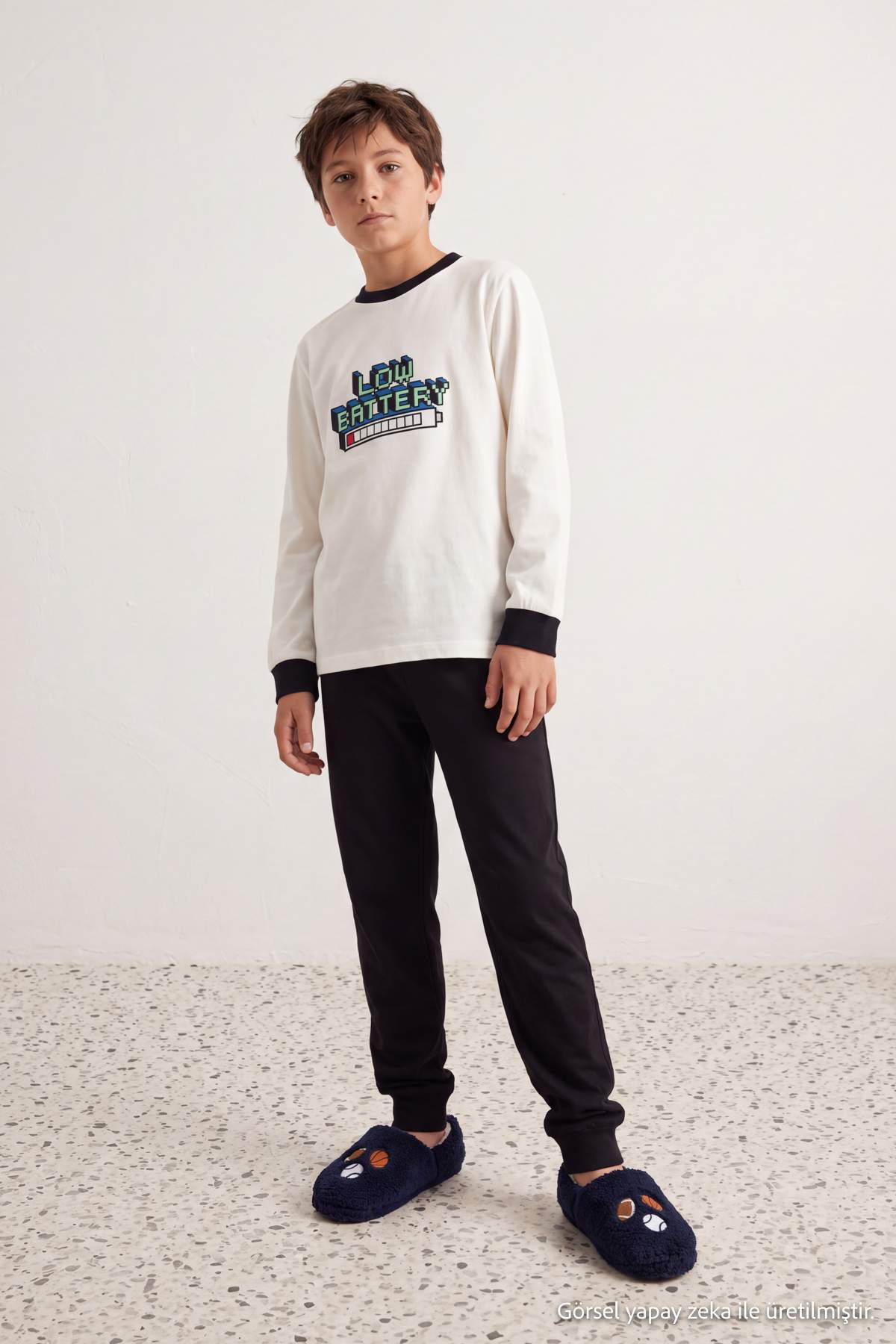 Boys' Ecru Pyjama Set