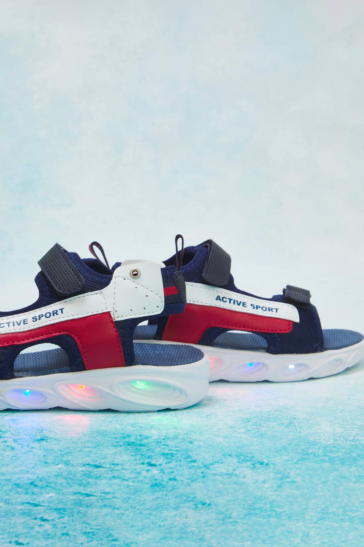 Boys' Navy Light-Up Sport Sandals
