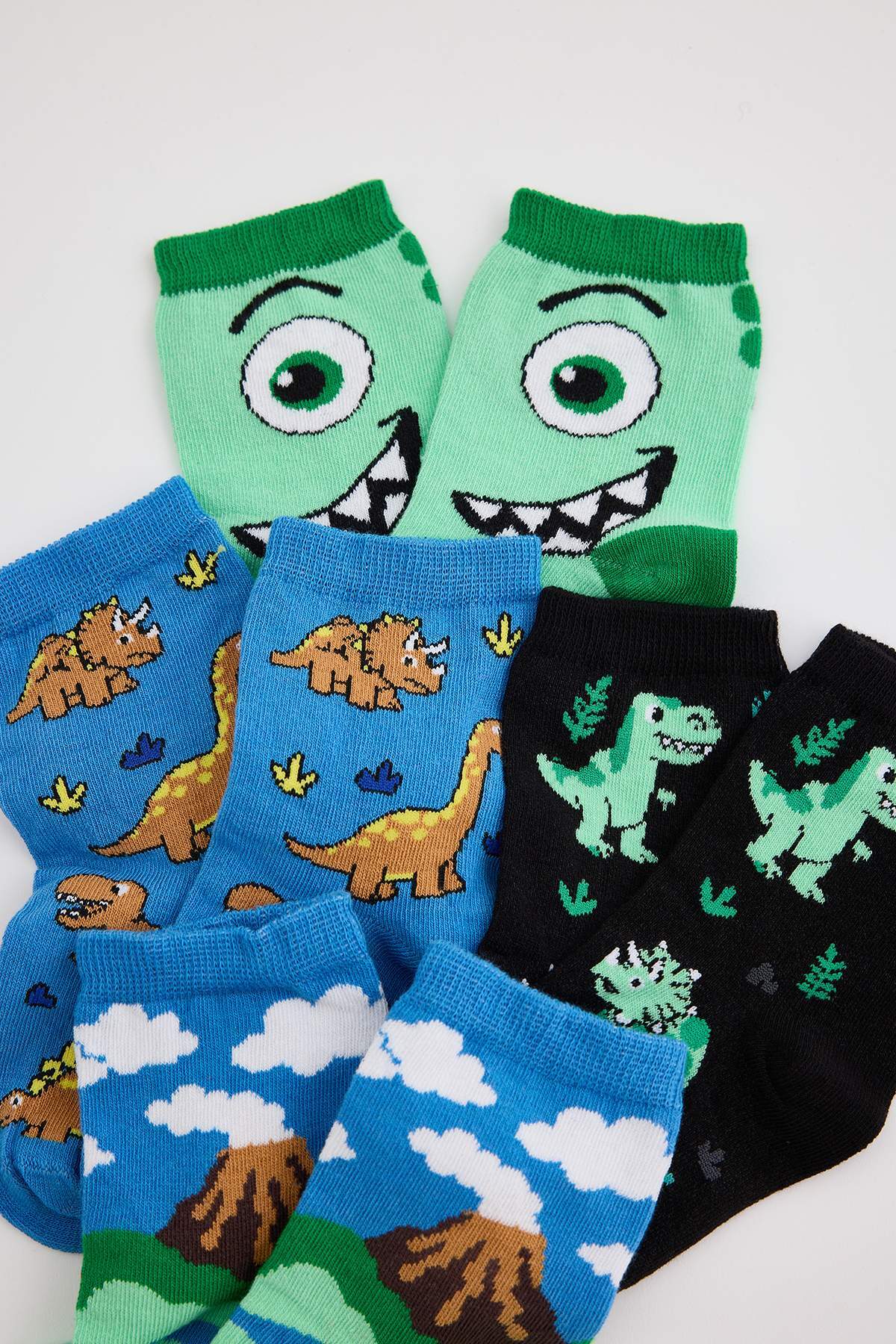 Boys' Football-Print Socks 3-Pack