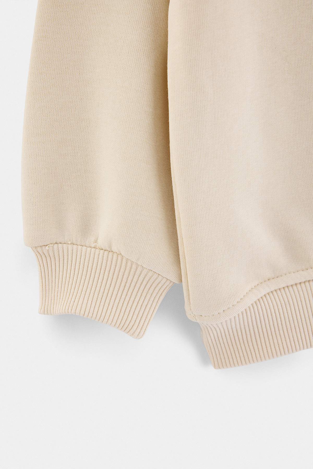 Boys' Beige Cotton Sweatshirt