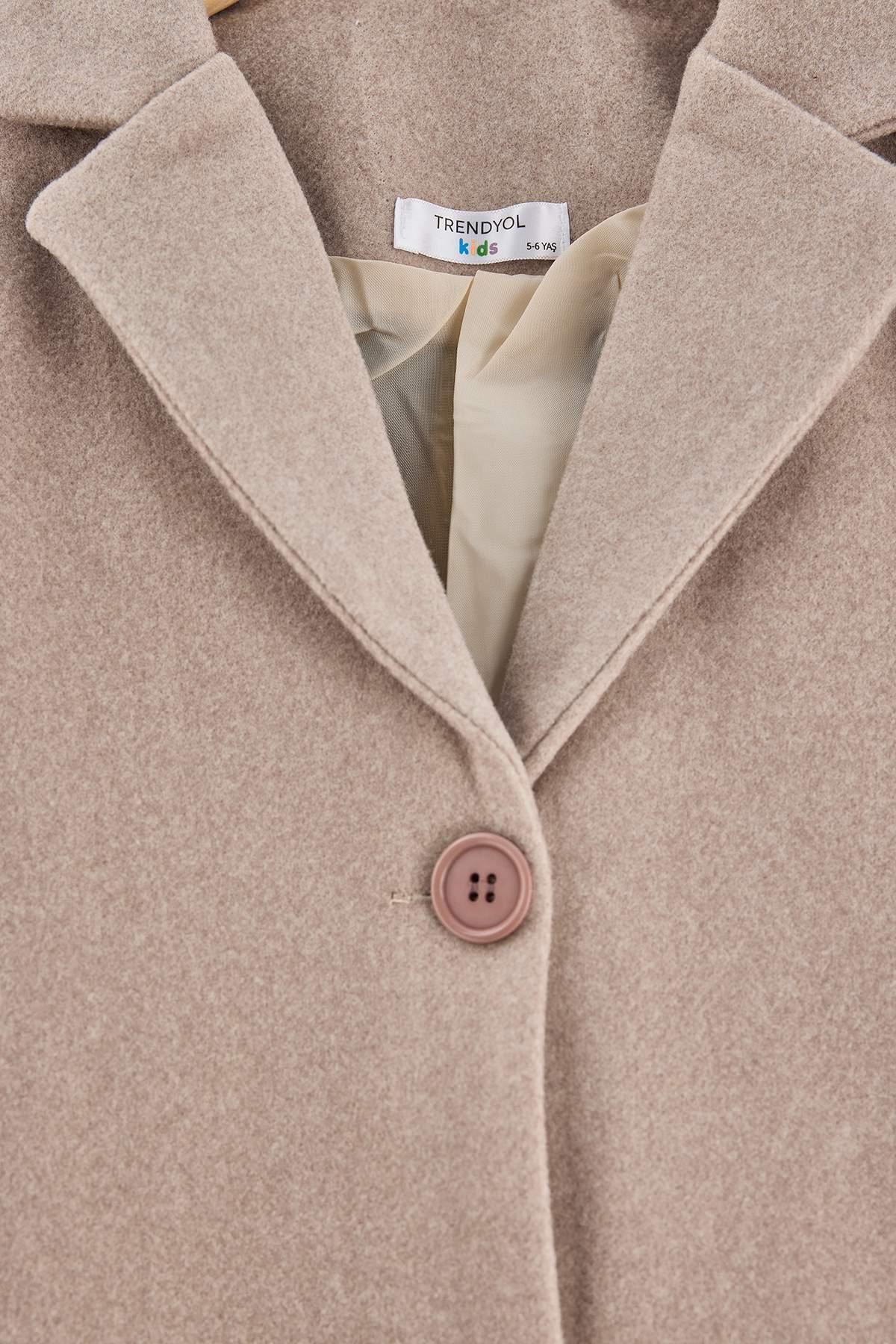 Girls' Classic Button Coat