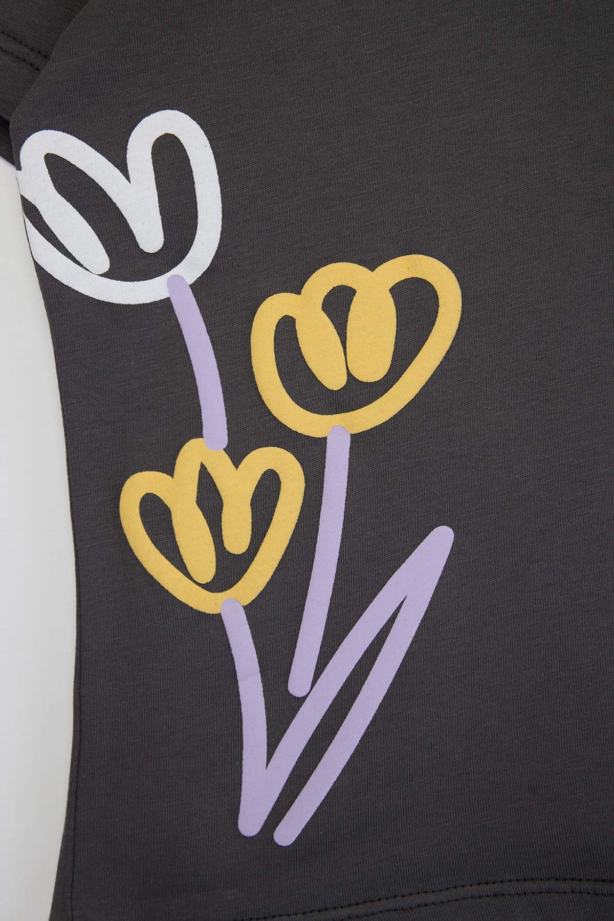 Girls' Lilac & Charcoal T-Shirt 2-Pack