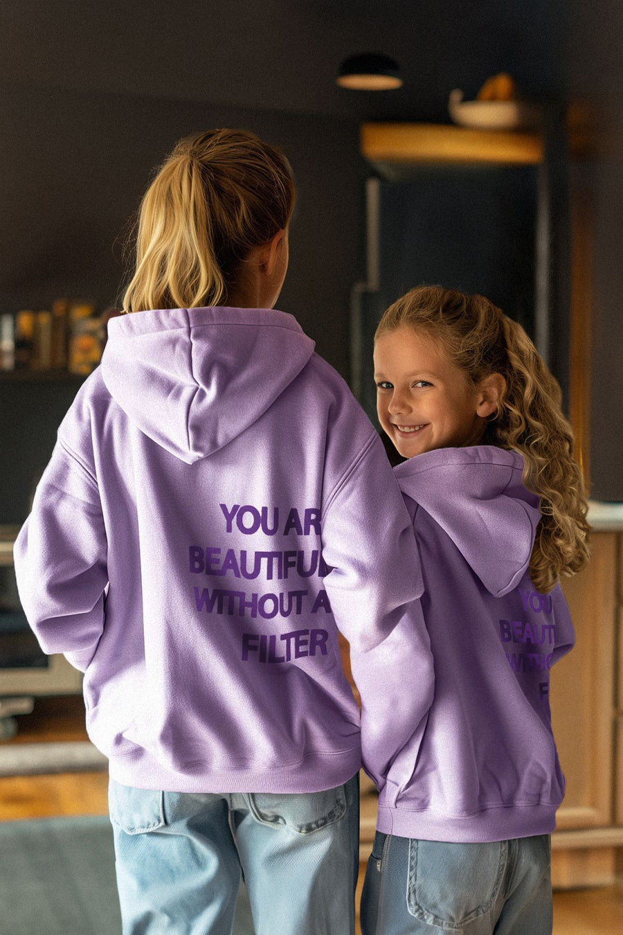 Girls' Lilac Fleece-Lined Mini Me Sweatshirt