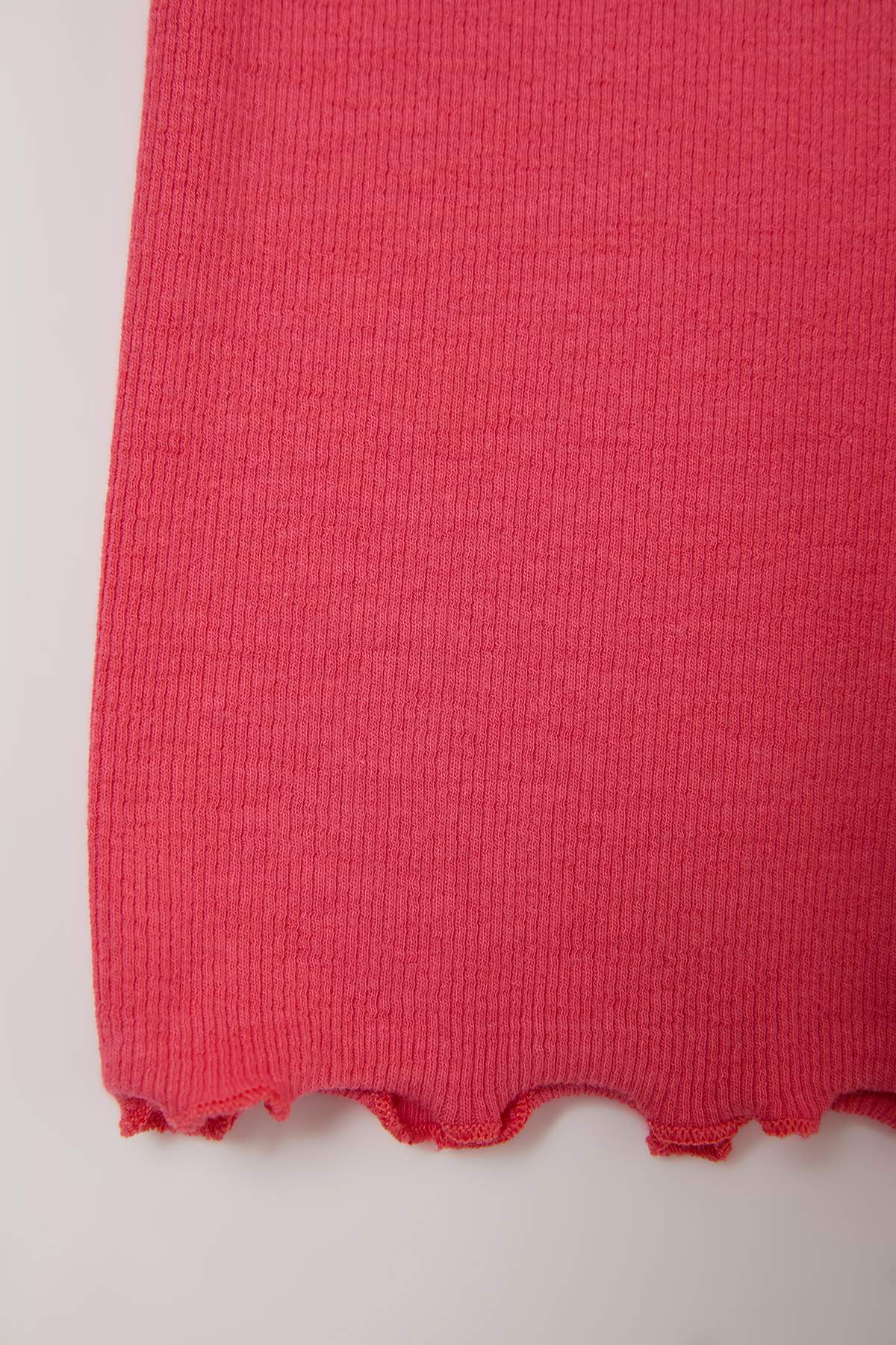 Girls' Pink Plain Leggings