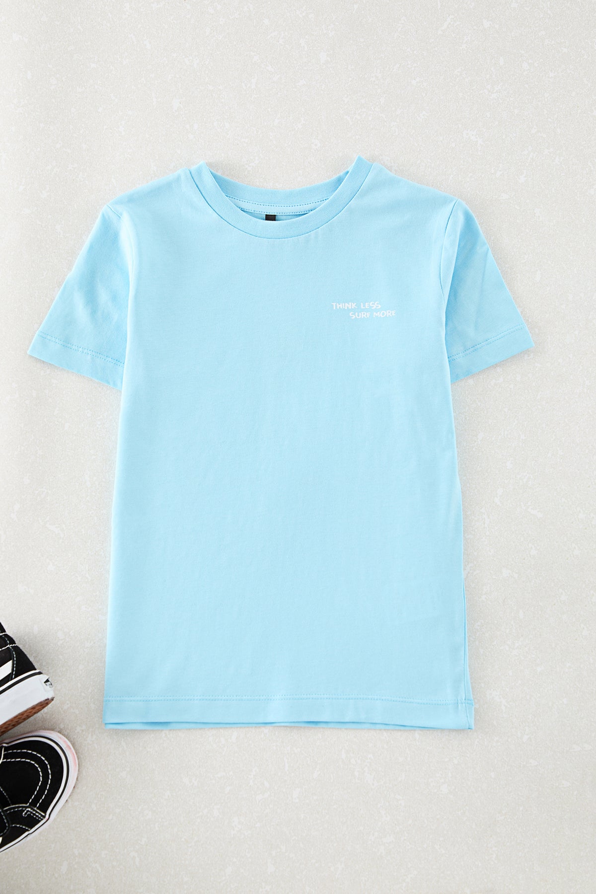 Boys' Light Blue Back-Print T-Shirt