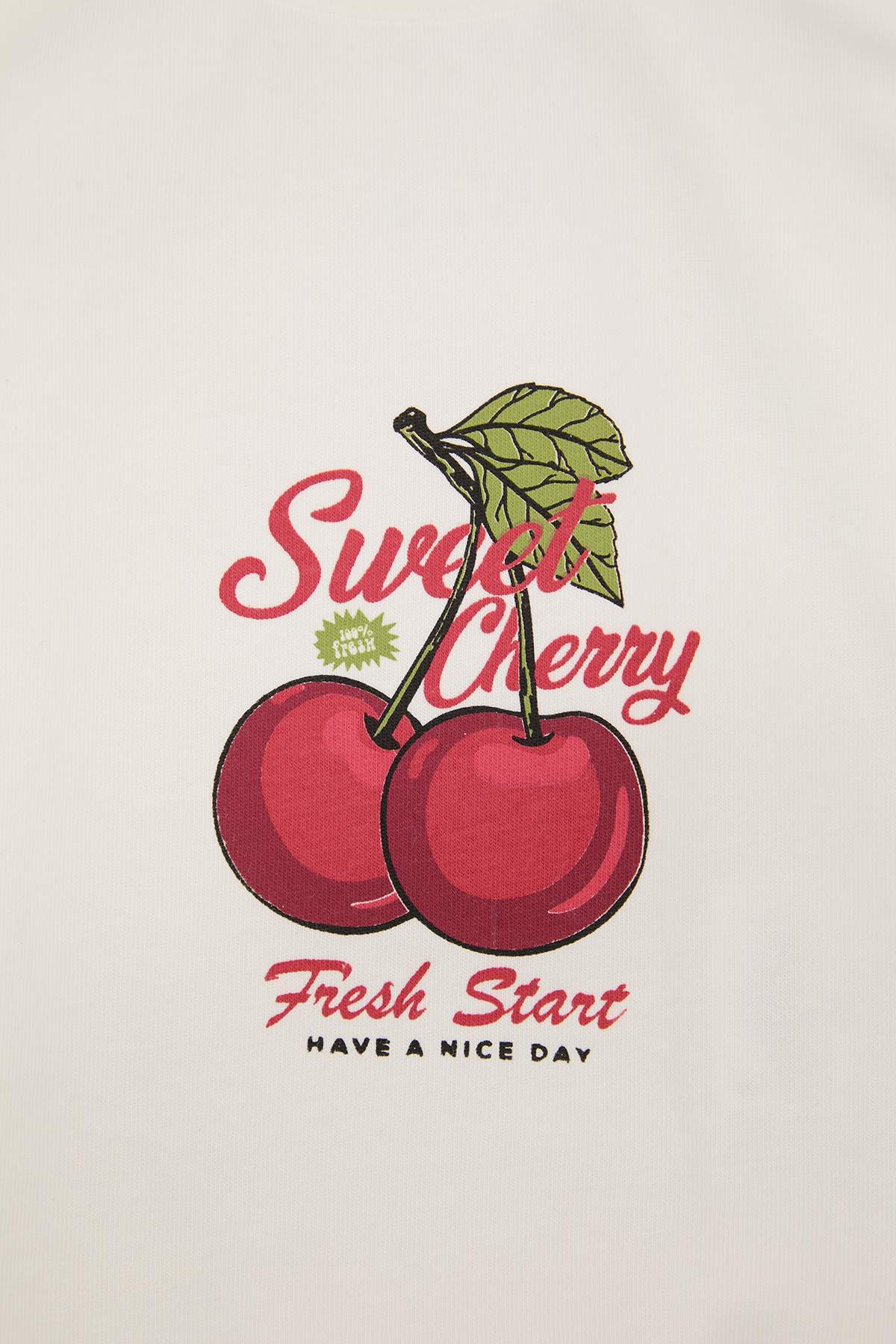 Girls' Strawberry-Print Pyjama Set
