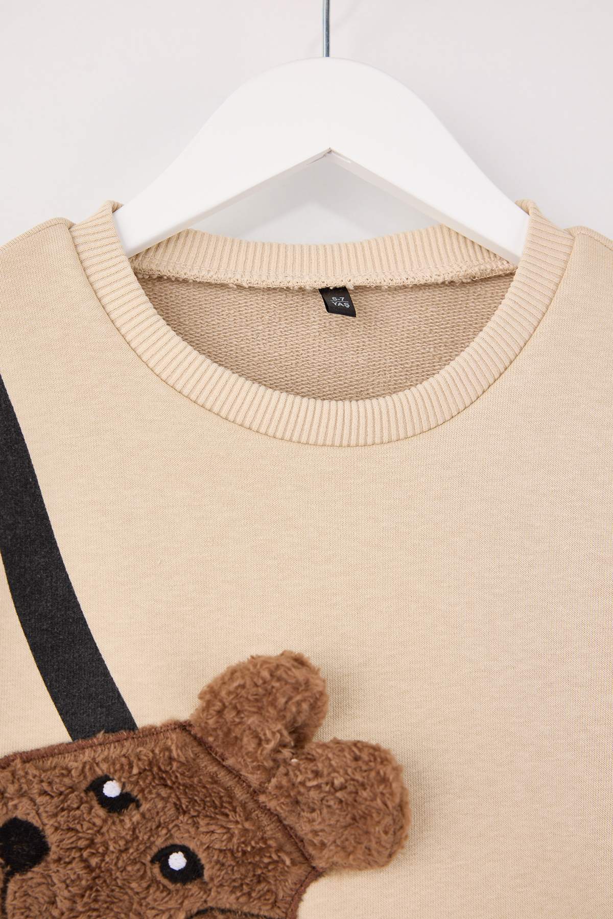 Kids' Crew-Neck Sweatshirt with Mini Bag