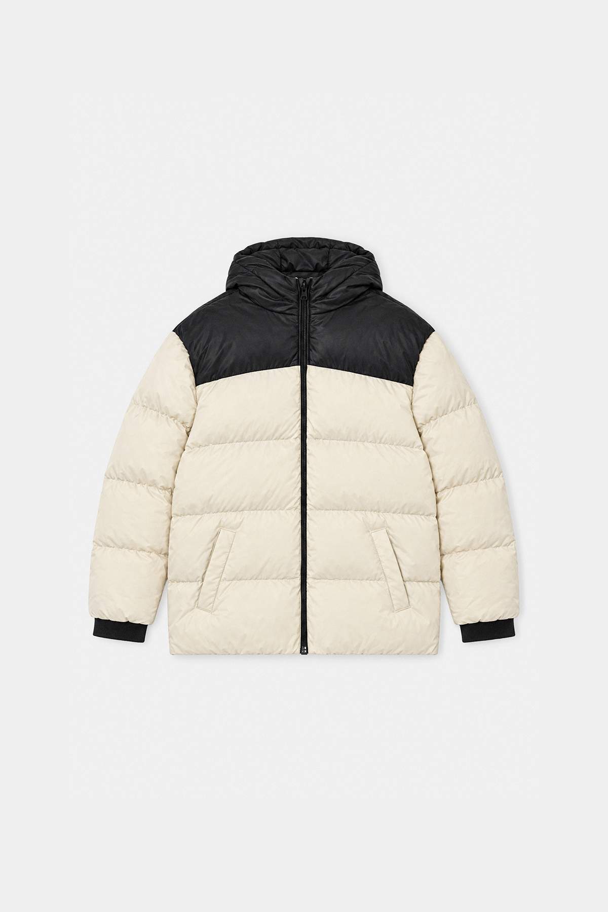 Boys' Beige Puffer Jacket