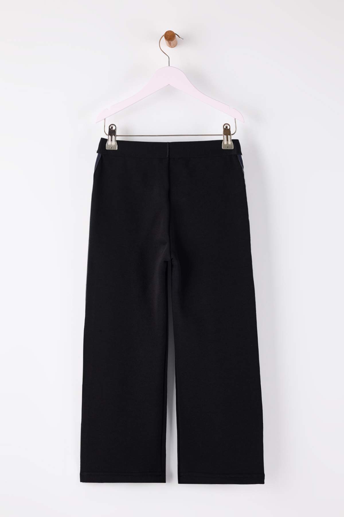Girls' Heart-Print Piped Cotton Joggers