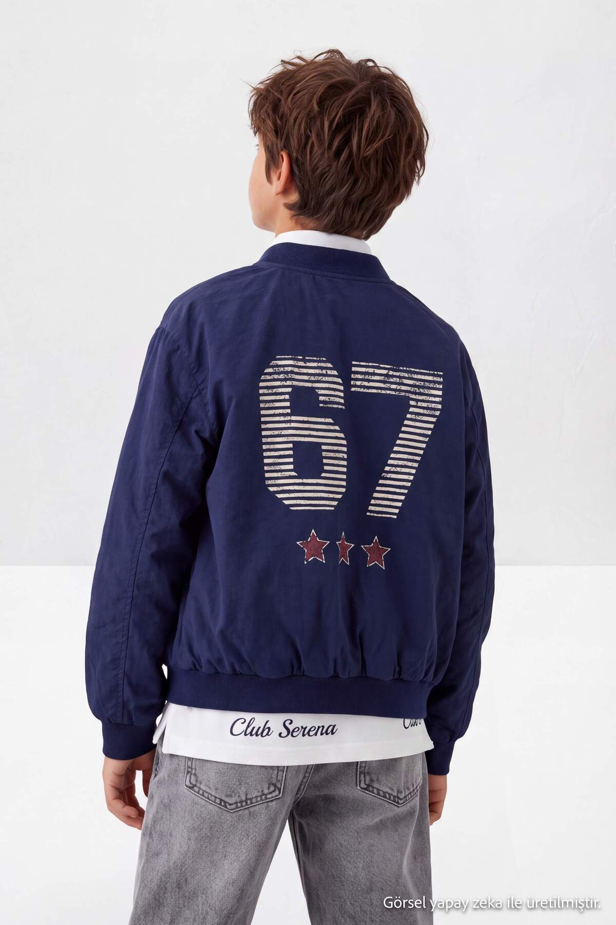 Boys' Navy Coat
