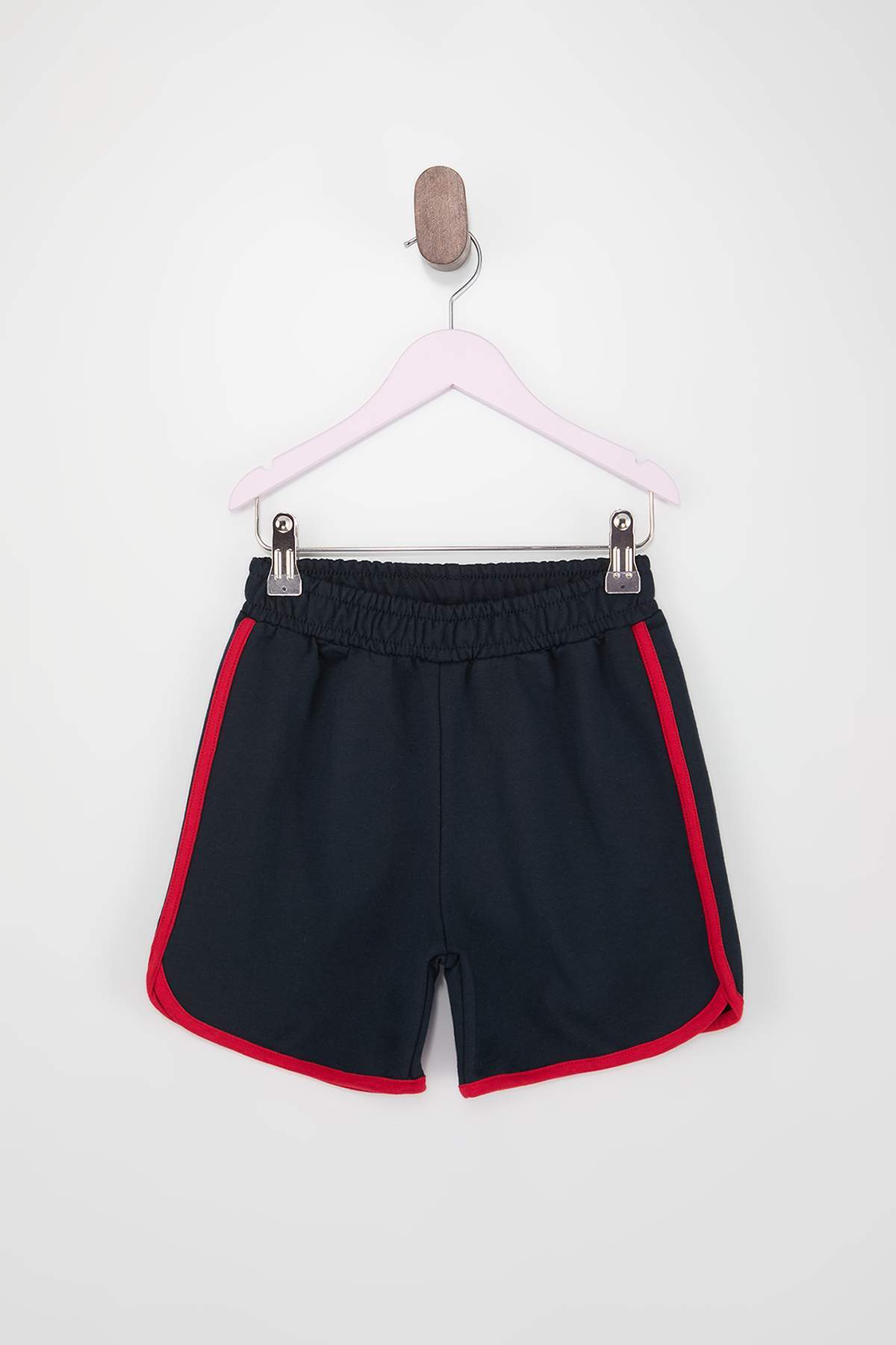 Girls' Piped Cotton Shorts 2-Pack