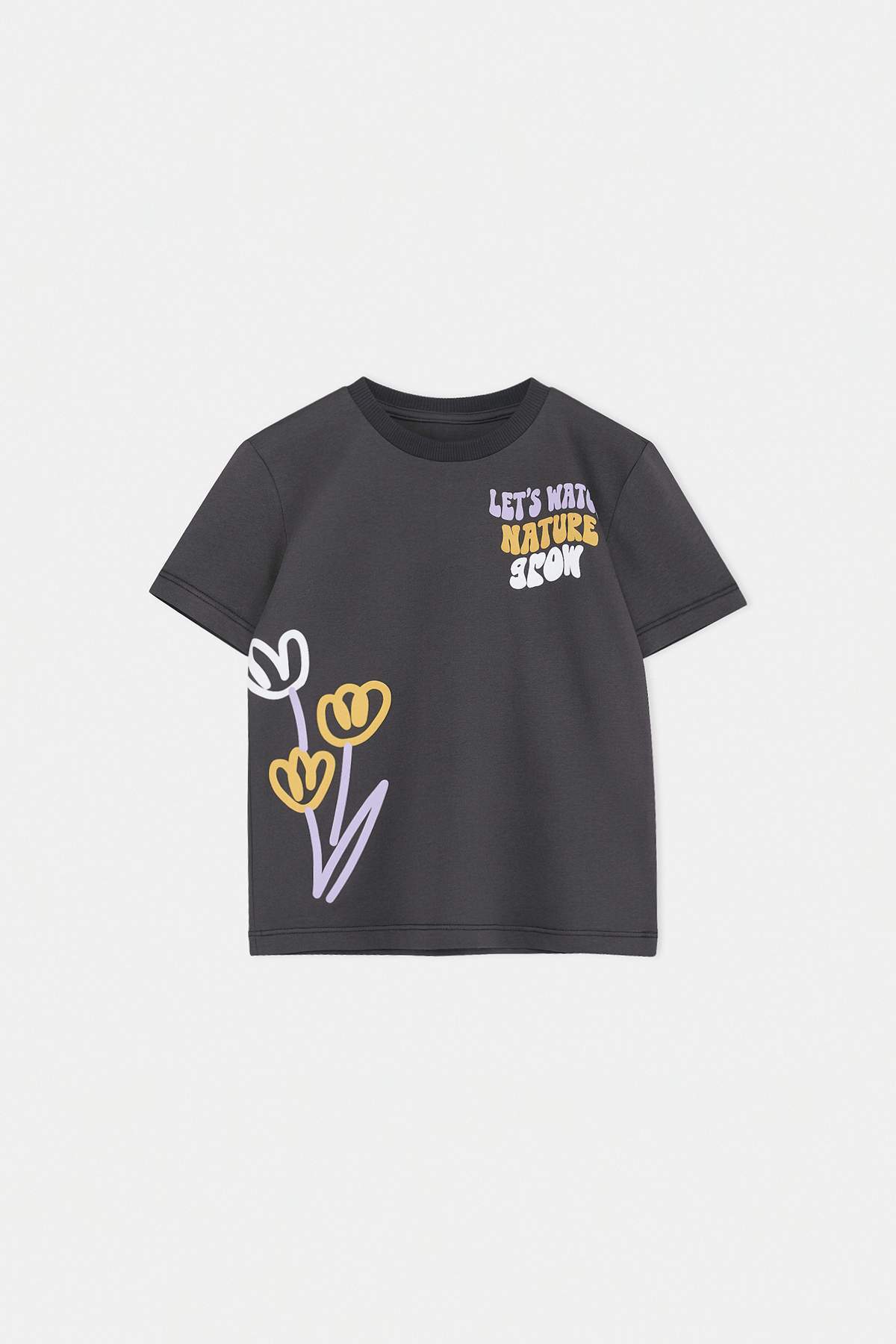 Girls' Lilac & Charcoal T-Shirt 2-Pack
