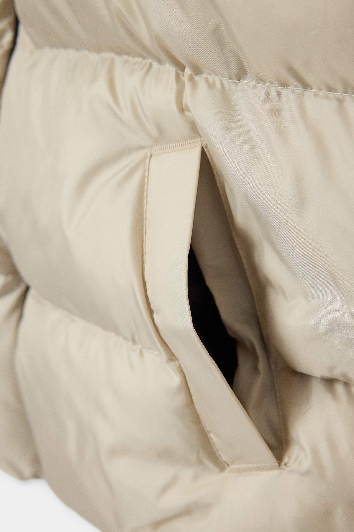 Boys' Beige Puffer Jacket