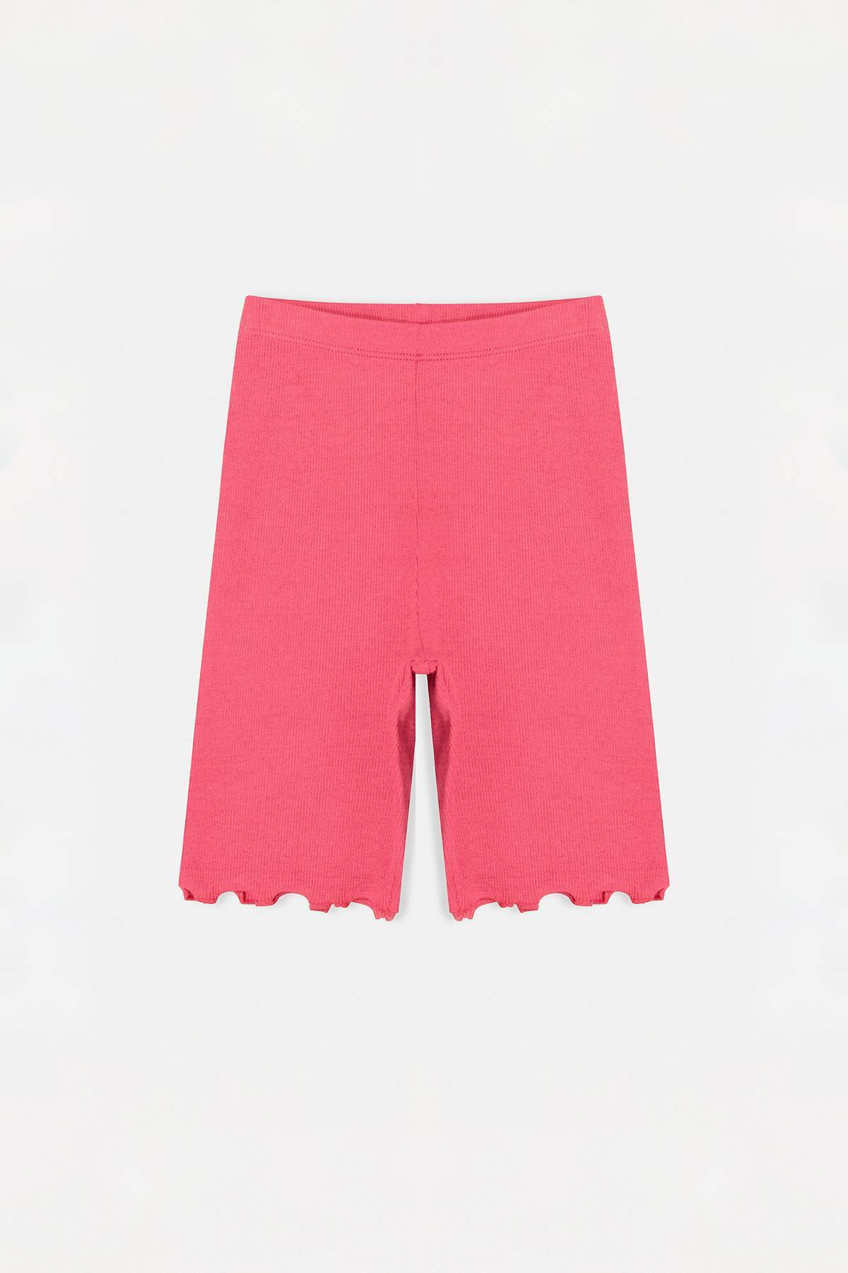 Girls' Pink Plain Leggings