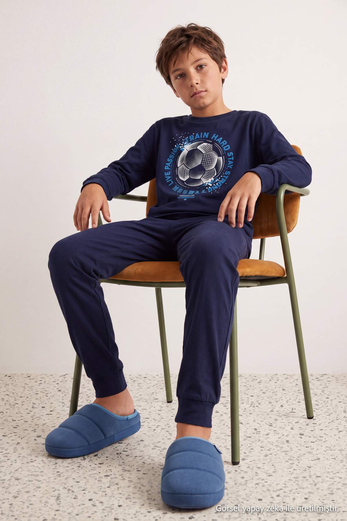 Boys' Dark Navy Pyjama Set