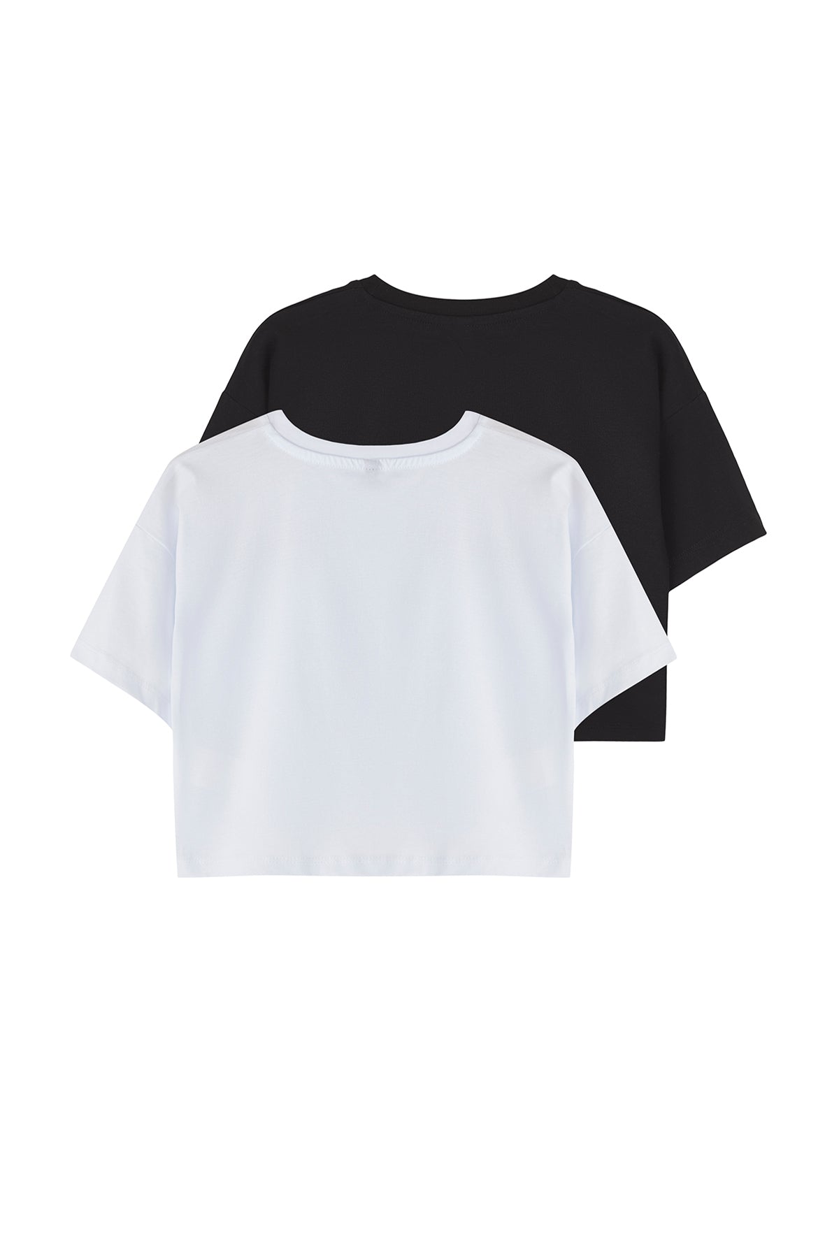 Girls' Slogan-Print Cropped T-Shirt 2-Pack