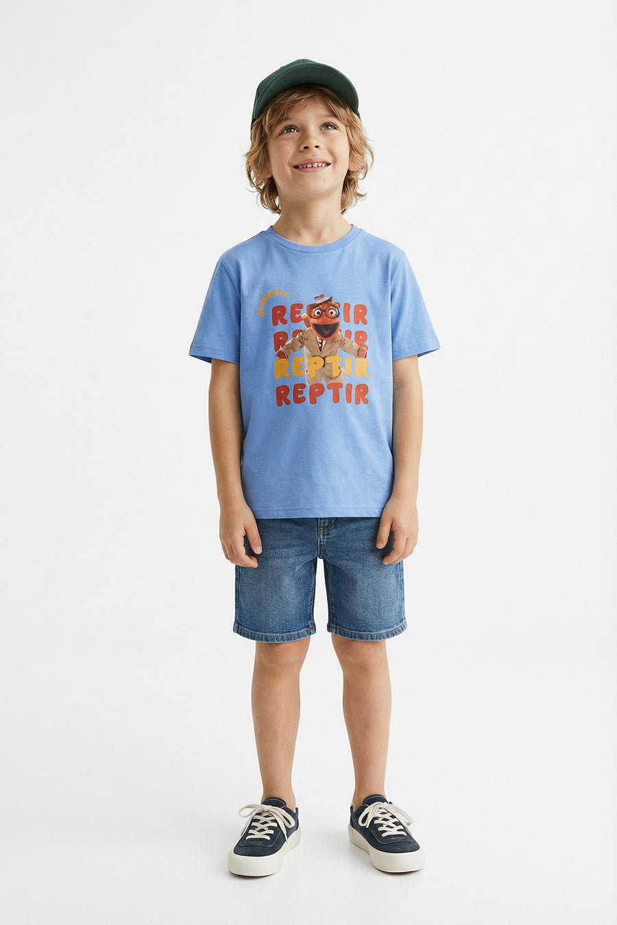 Boys' Blue Detective Character-Print T-Shirt