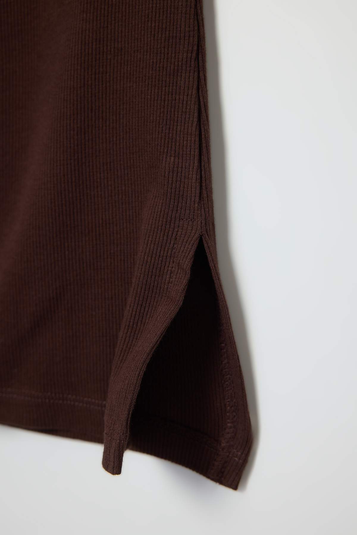 Girls' Brown Knit Leggings