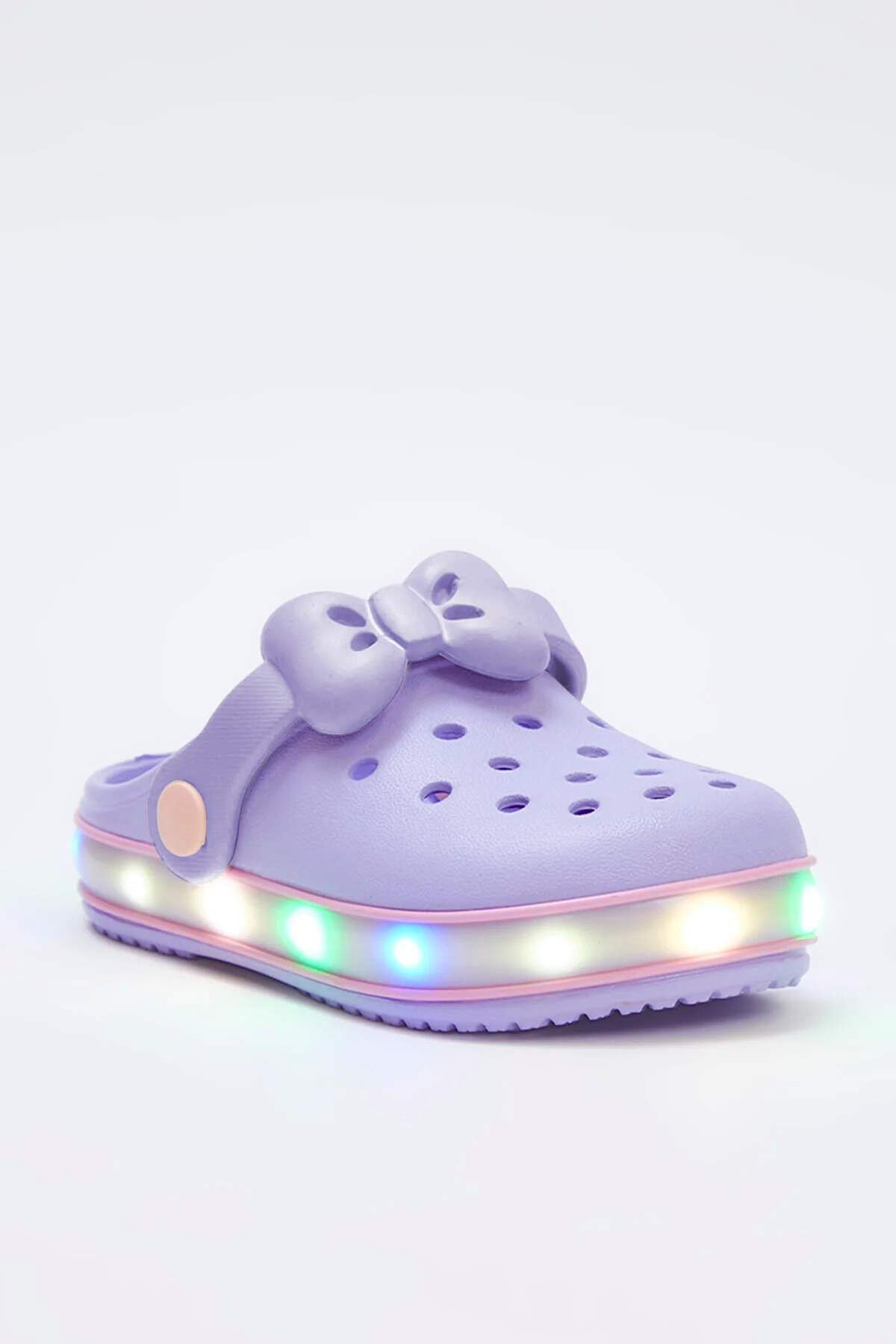Girls' Light-Up Bow Lightweight EVA Sandals