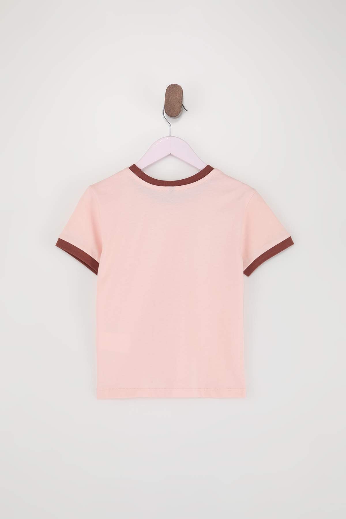 Girls' Pink & Ecru Plain T-Shirt 2-Pack