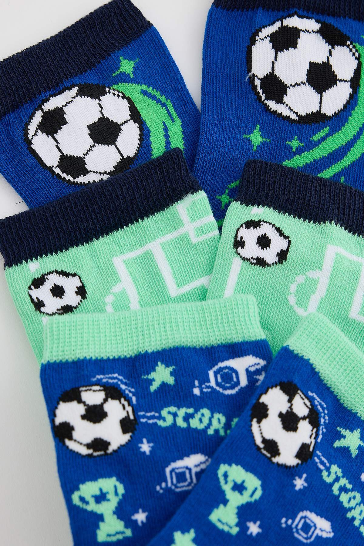 Boys' Football-Print Socks 3-Pack