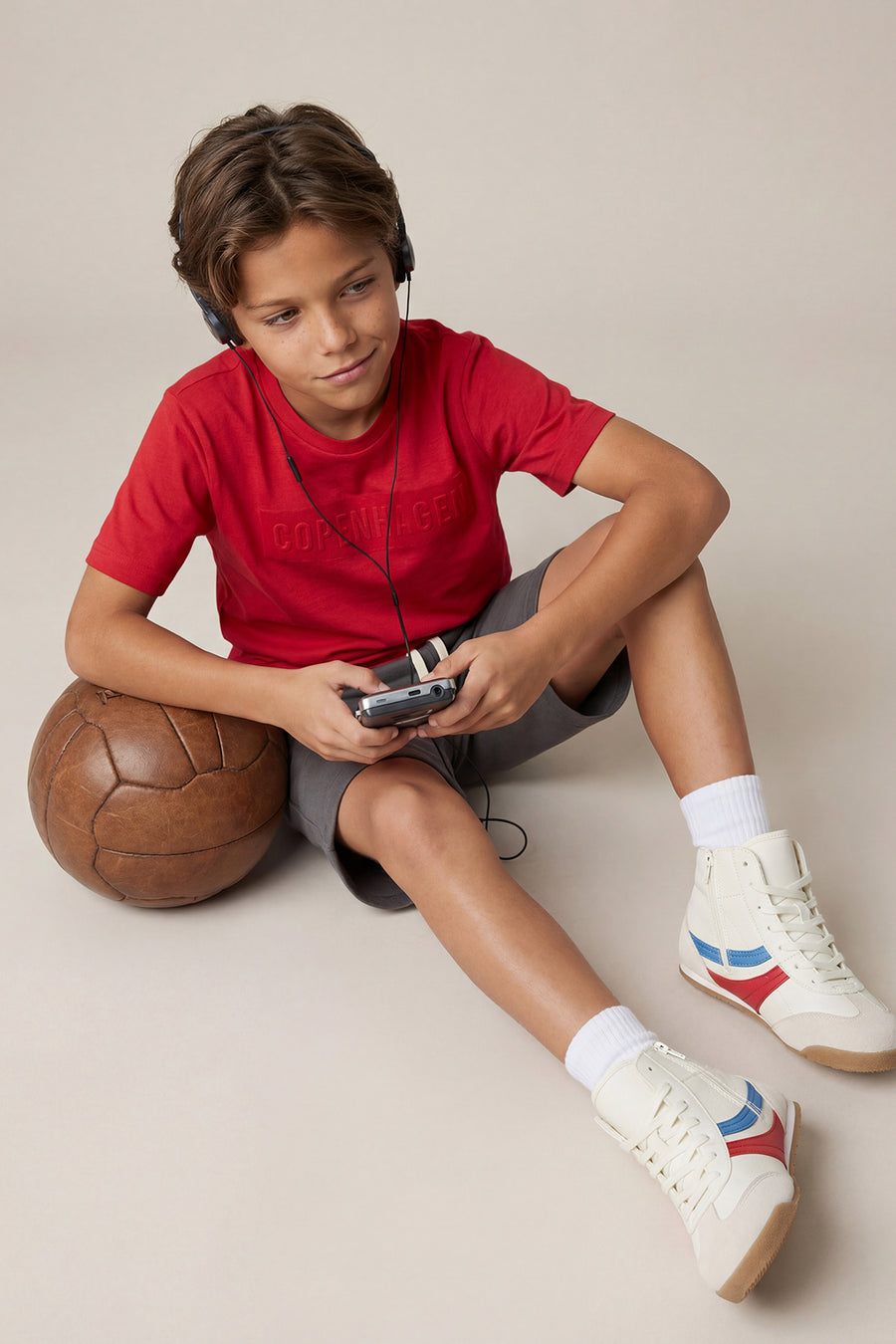 Boys' Plain T-Shirt & Shorts Set