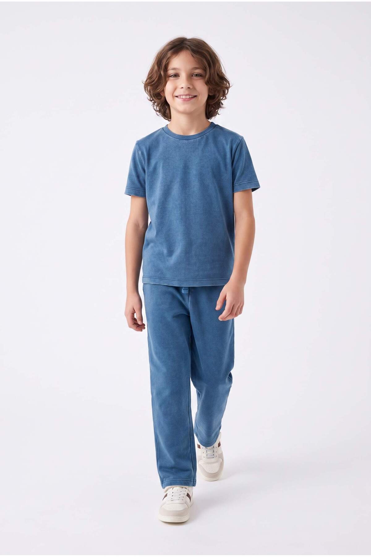 Boys' Washed T-Shirt & Trousers Set