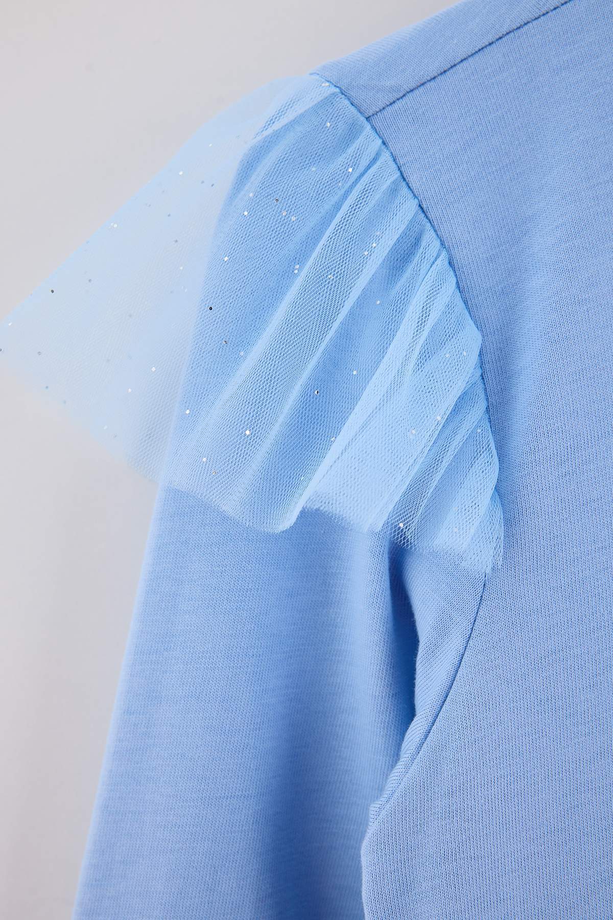 Girls' Light Blue Tutu Mini Dress