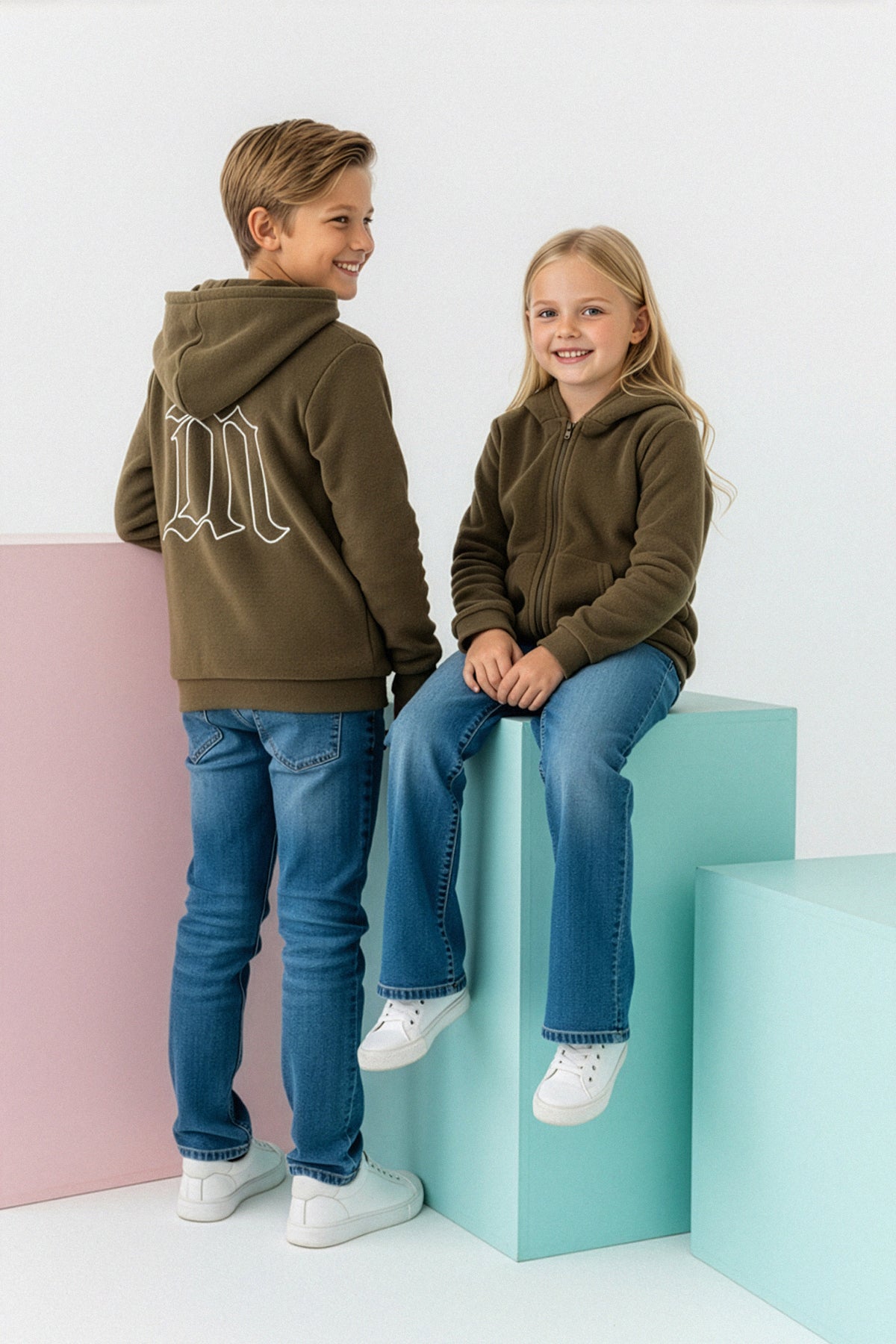 Kids' Back-Print Fleece Hoodie