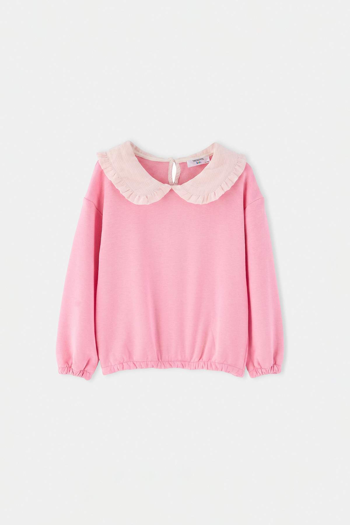 Girls' Cotton Peter Pan Collar Sweatshirt