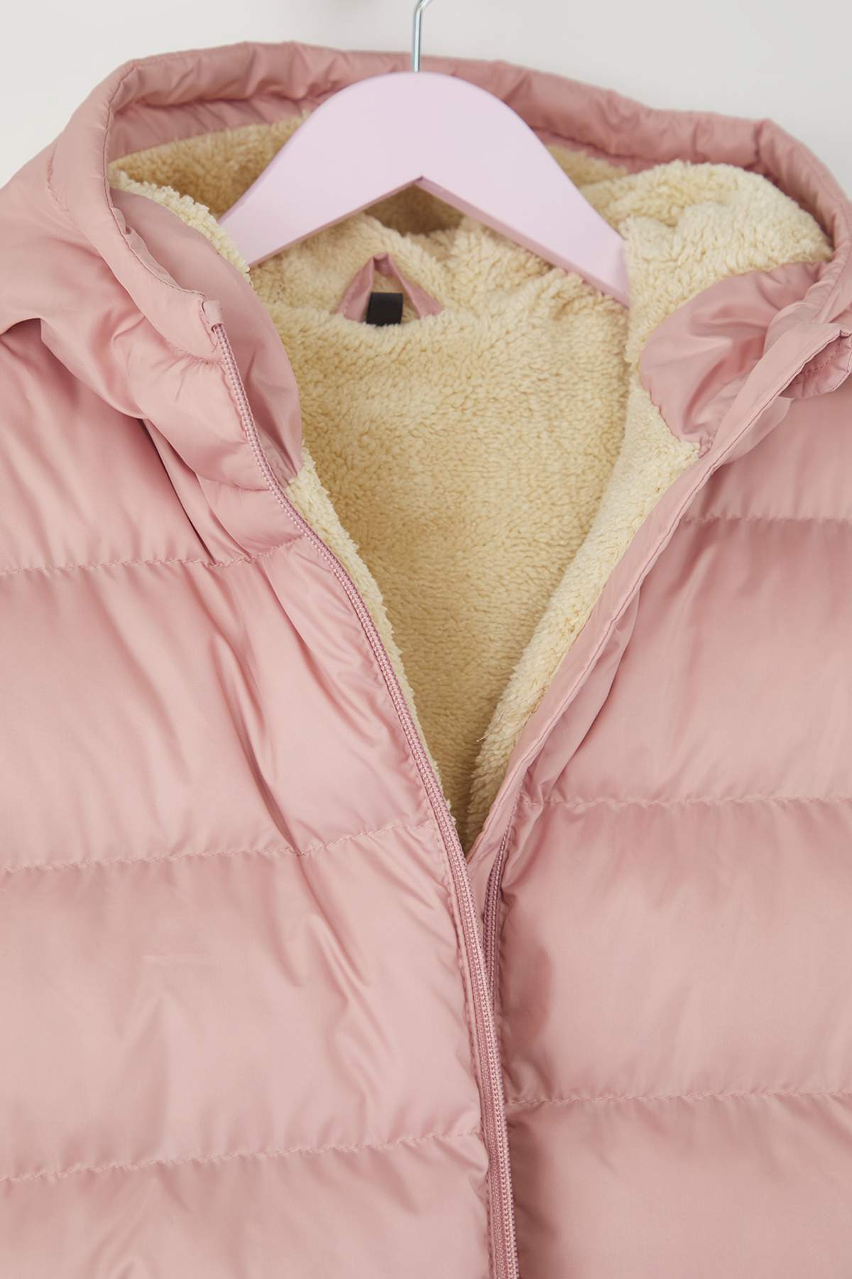 Girls' Navy Hooded Padded Coat