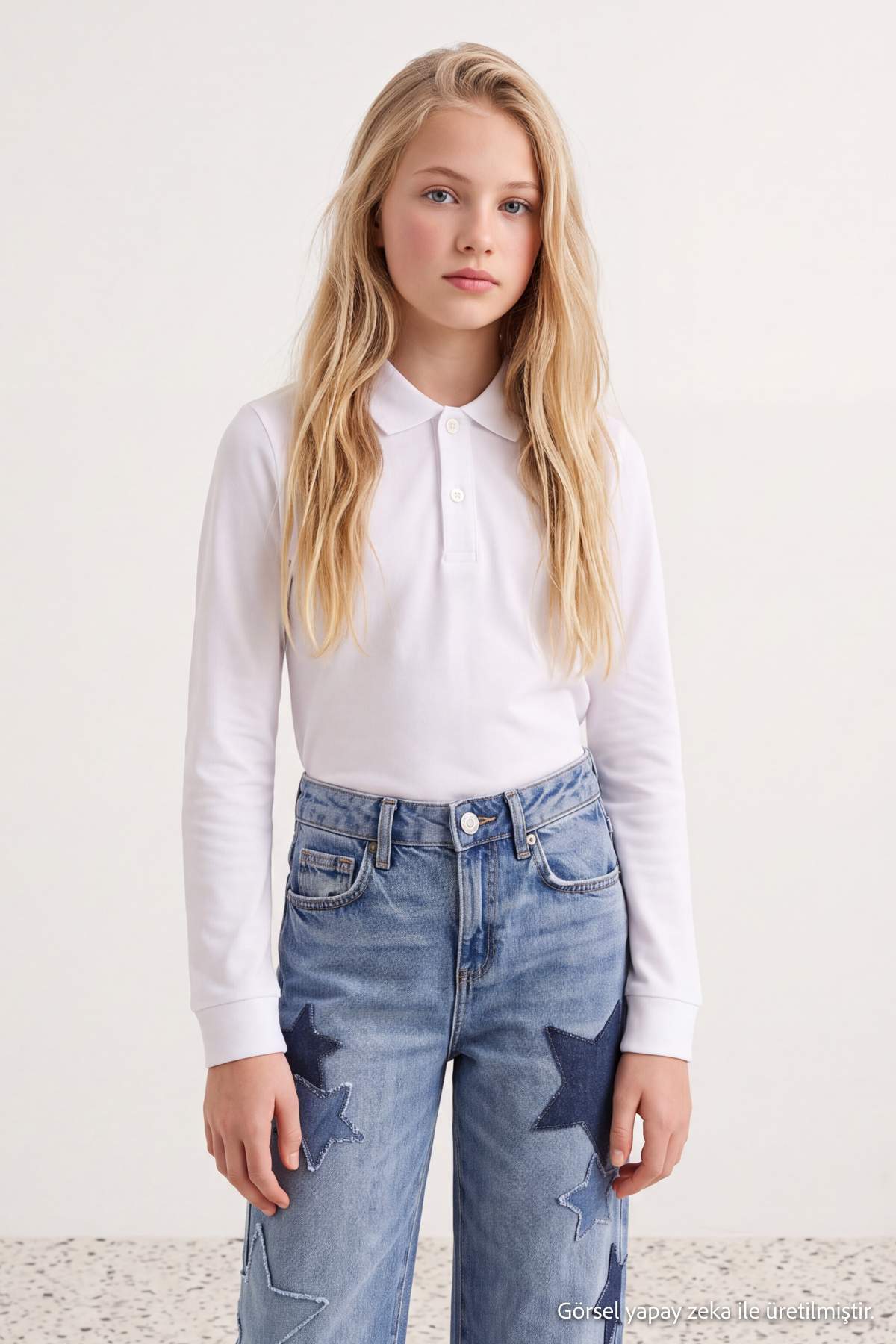 Kids' White Plain T-Shirt