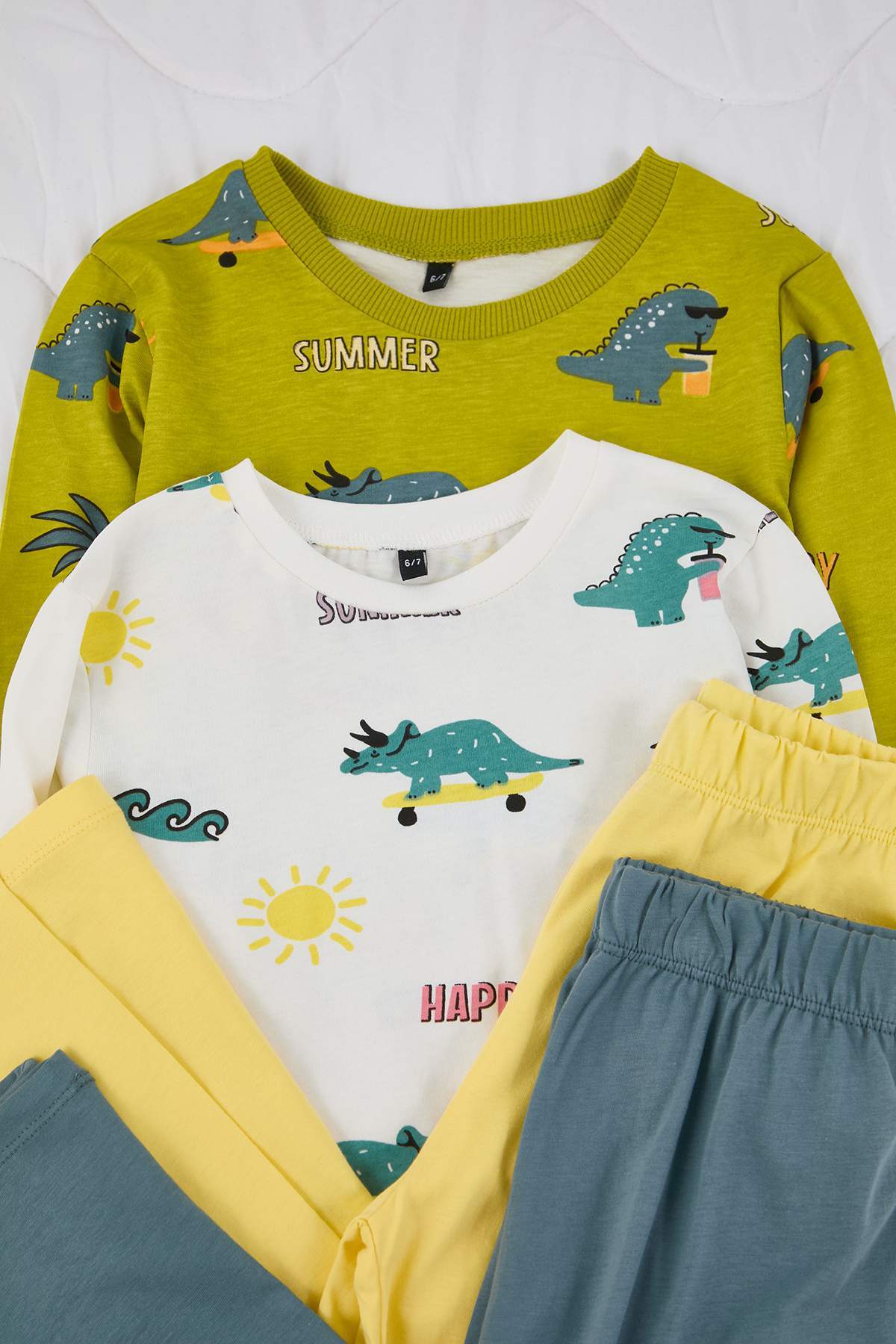 Boys' Multicolour 4-Piece Printed Pyjama Set