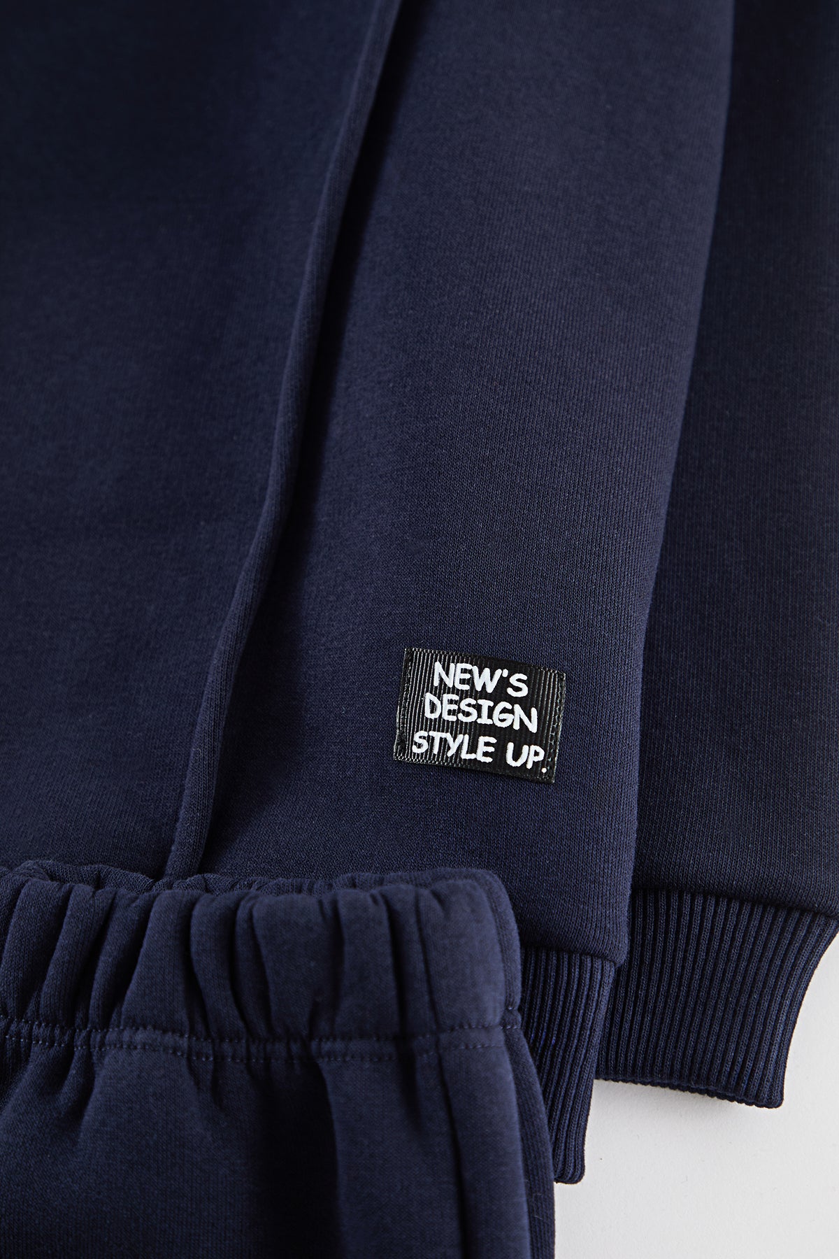 Boys' Black Brushed Hooded Sweatshirt & Jogger Set