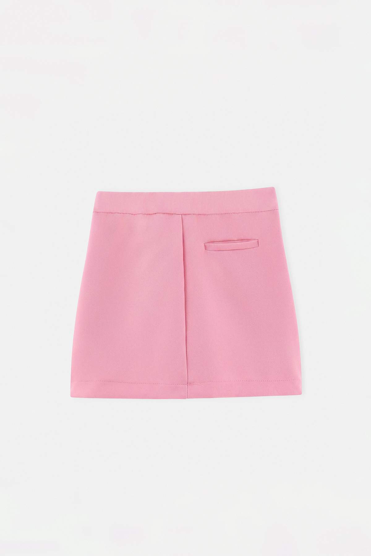 تنورة كلوش قصيرة بحزام للبنات