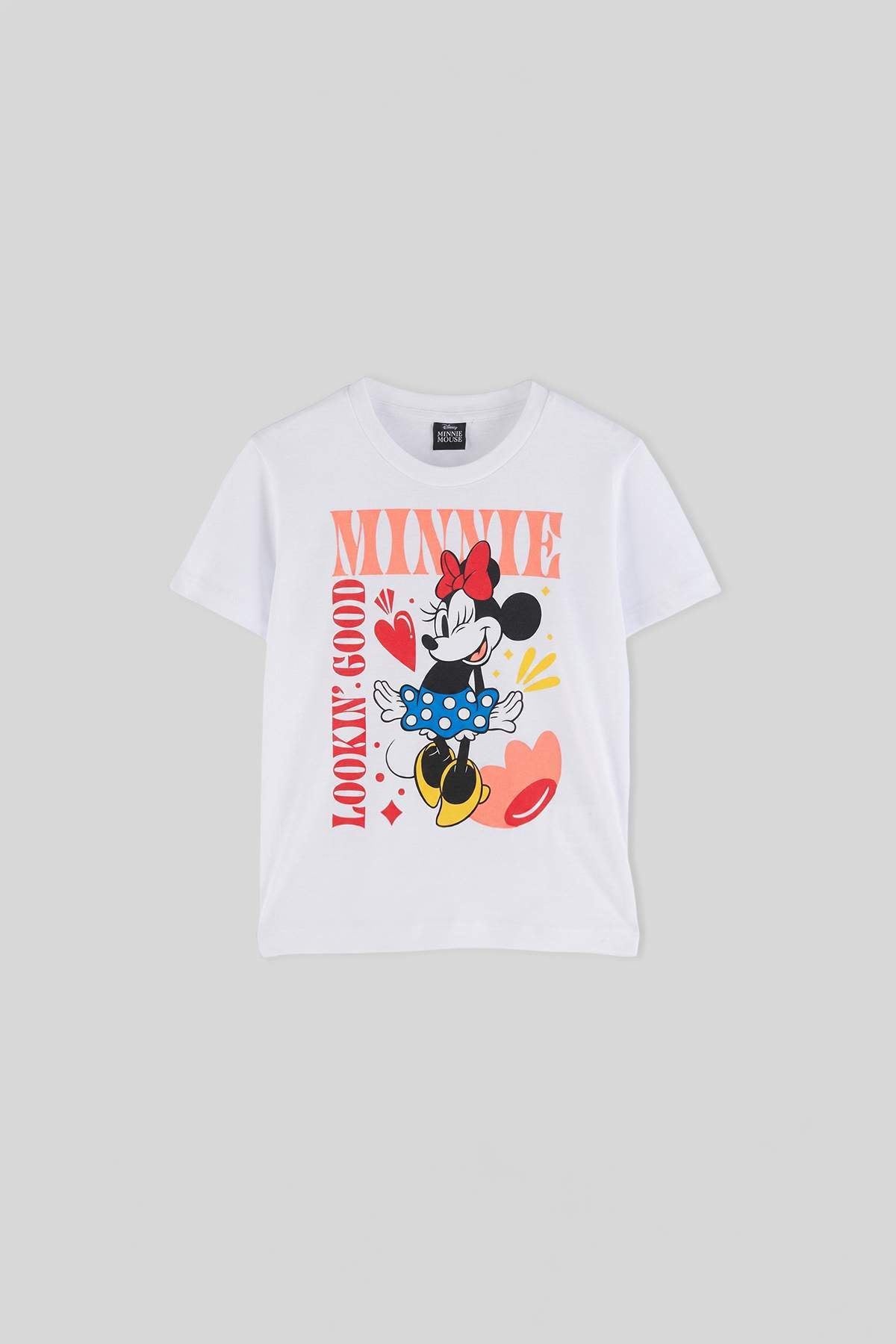Girls' White Minnie Mouse T-Shirt
