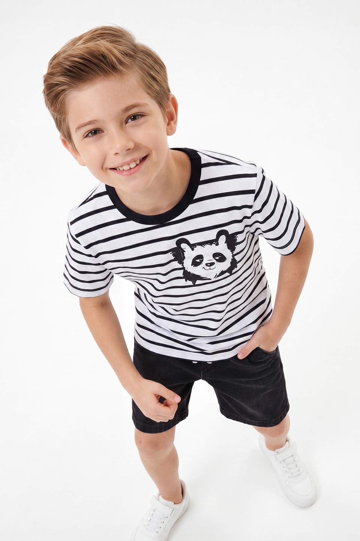 Boys' Stone & Ecru Printed T-Shirt 2-Pack