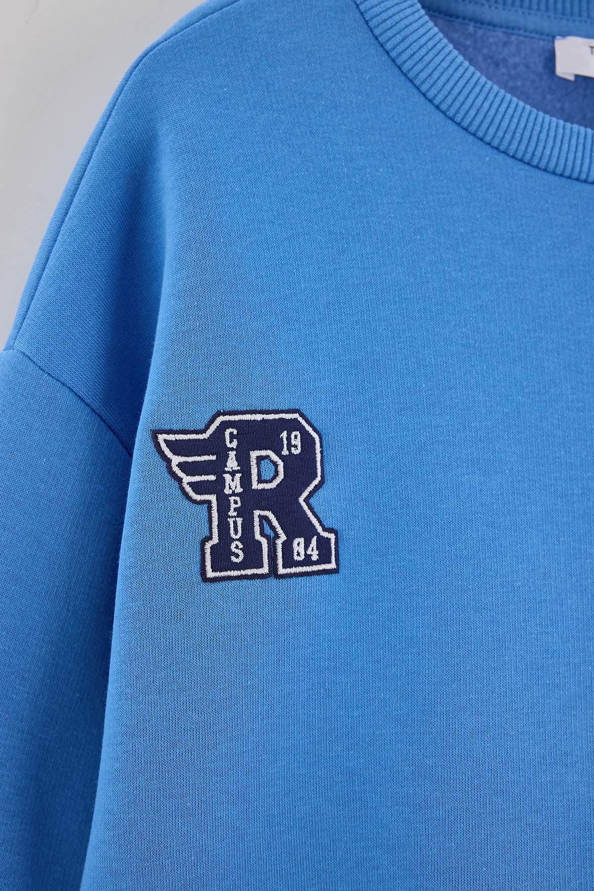 Boys' Blue Fleece-Lined Sweatshirt