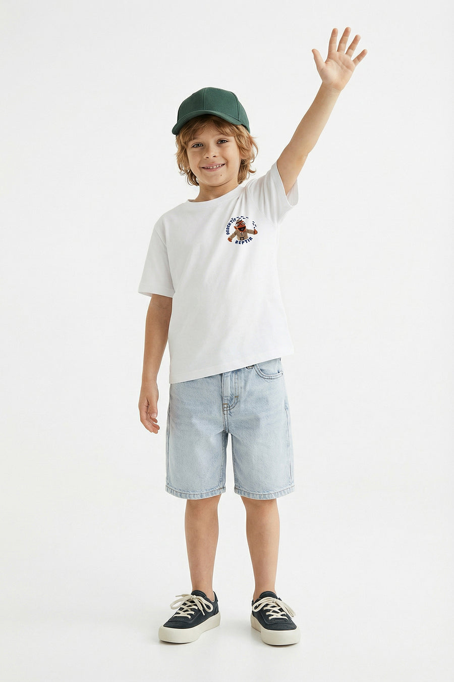 Kids' Ecru Detective Character-Print T-Shirt