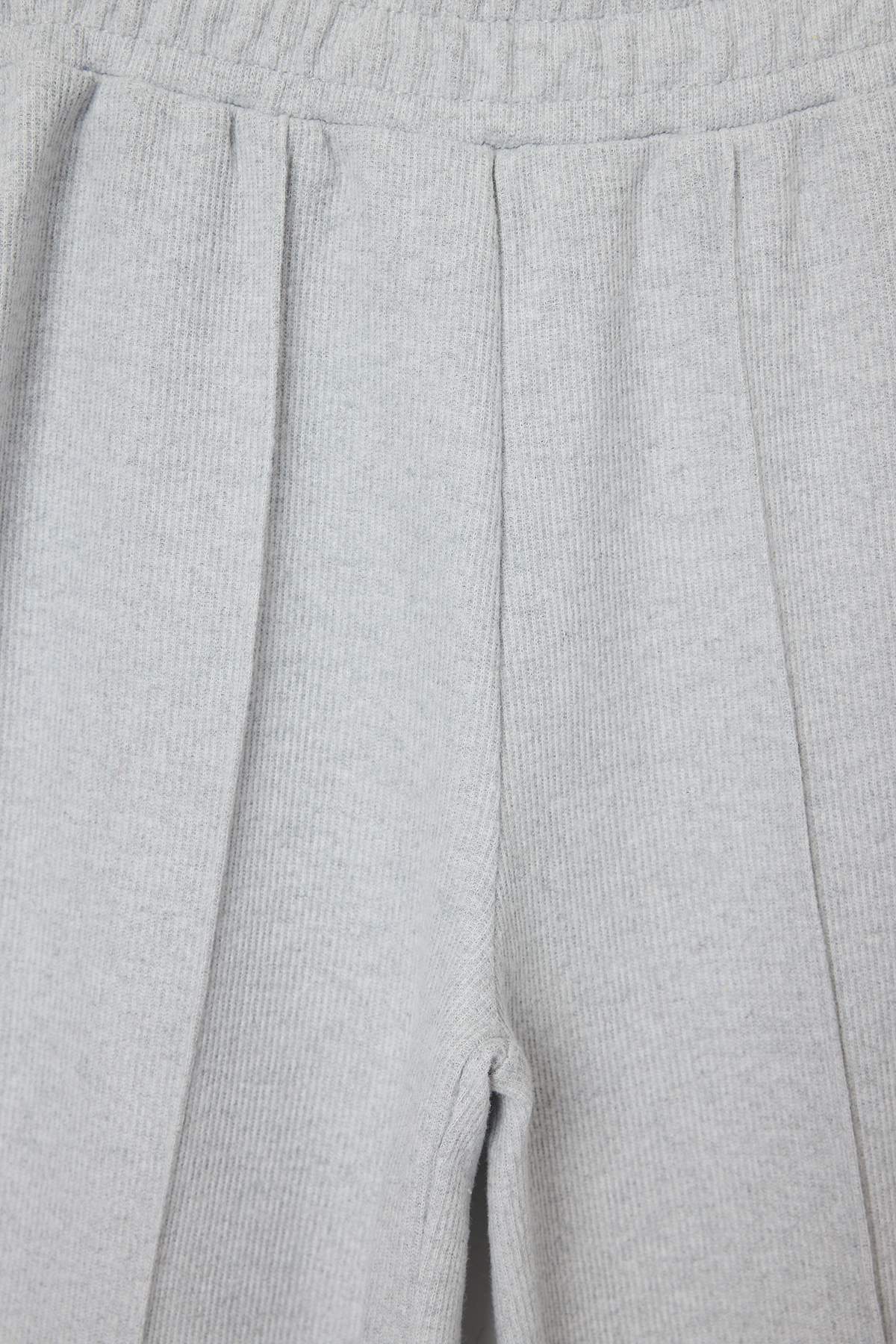 Girls' Grey Knit Trousers