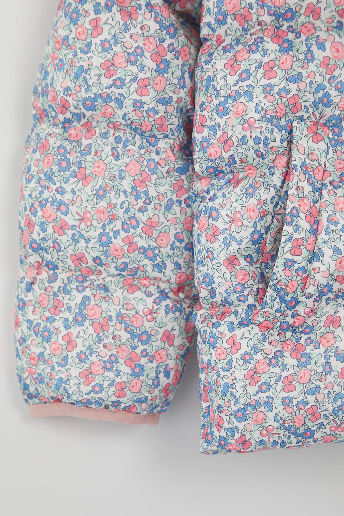 Girls' Navy Hooded Padded Coat