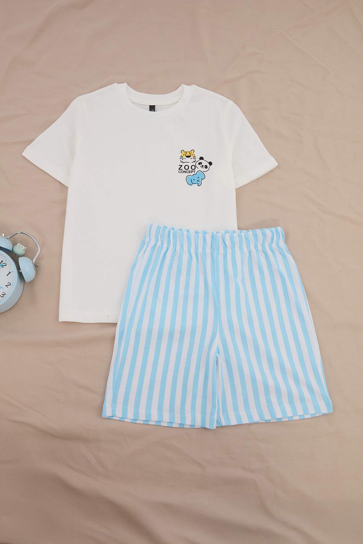 Boys' Beige Pyjama Set