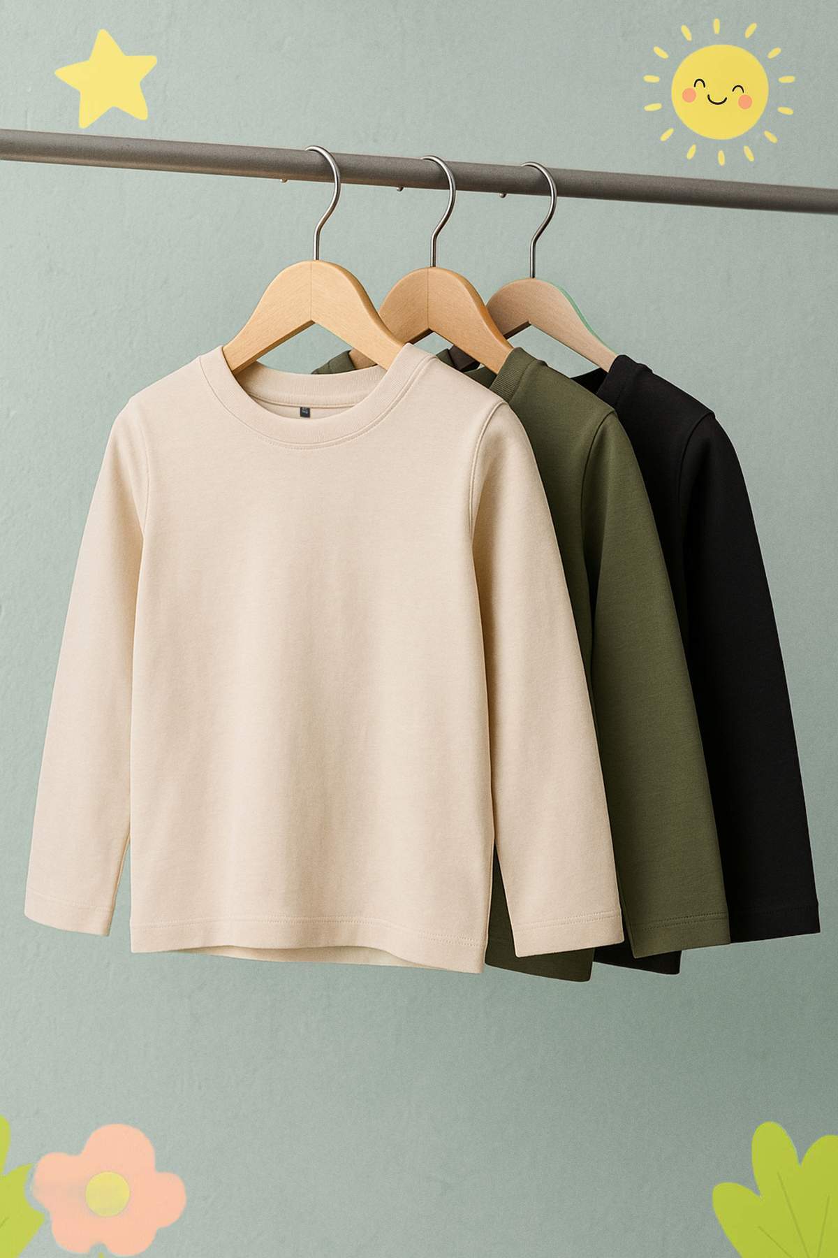 Boys' Basic Cotton School T-Shirt 3-Pack