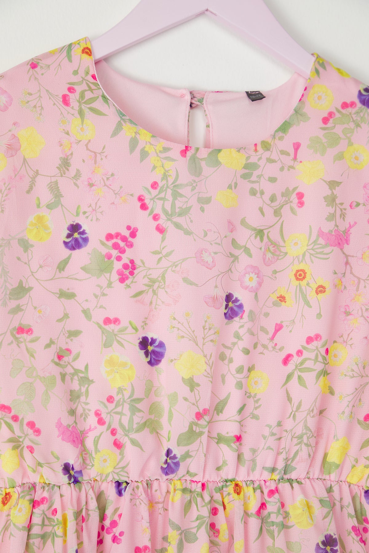 Girls' Pink Floral Mini Me Mother-Daughter Dress