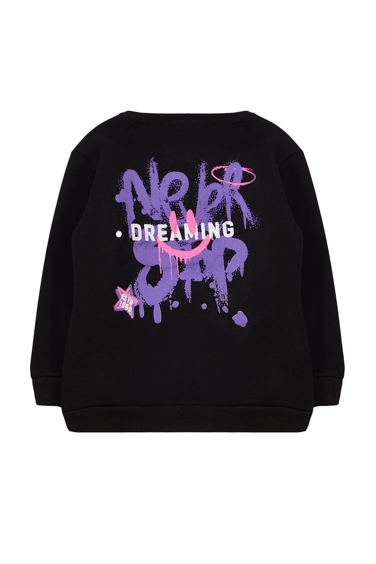 Boys' Back-Print Cotton Crew-Neck Sweatshirt